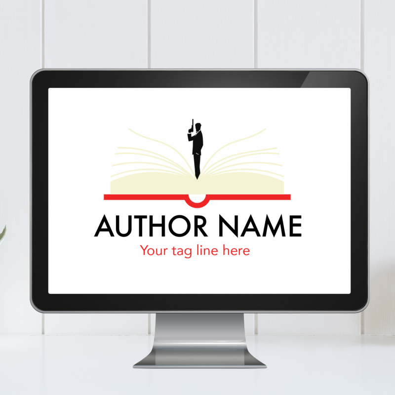 Premade Spy Thriller Author Logo with Licence Options