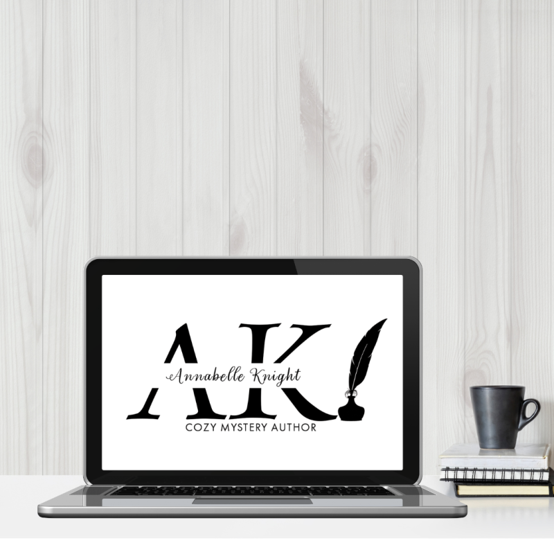 Premade Fiction Author Logo with Quill and Licence Options